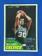 1981-82 Topps #E72 M.L. Carr Boston Celtics NM