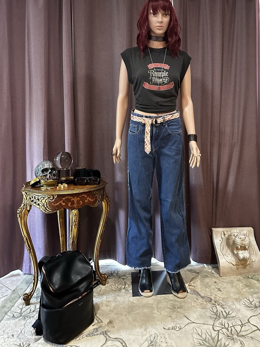 1990's Vintage Stüssy Sista Carpenter Jeans Raw Hem Made In