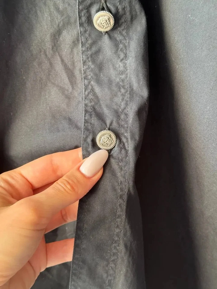 Camisa VERSACE JEANS COUTURE 1/4 Cremallera Vintage Foto 4 de 4