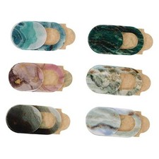 6 Pack Marble Pattern Webcam Privacy Covers - Compact Lightweight Camera Lens