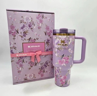 #ad Stanley X Love Shack Fancy Cup Happy Thoughts Quencher Rosa Beaux Purple 40 oz $47.99
