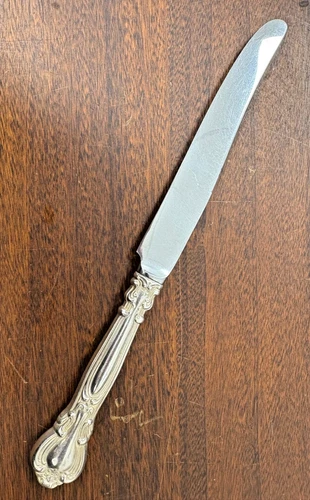 Gorham Chantilly Sterling Handle Stainless Blade Dinner Knife No Monogram