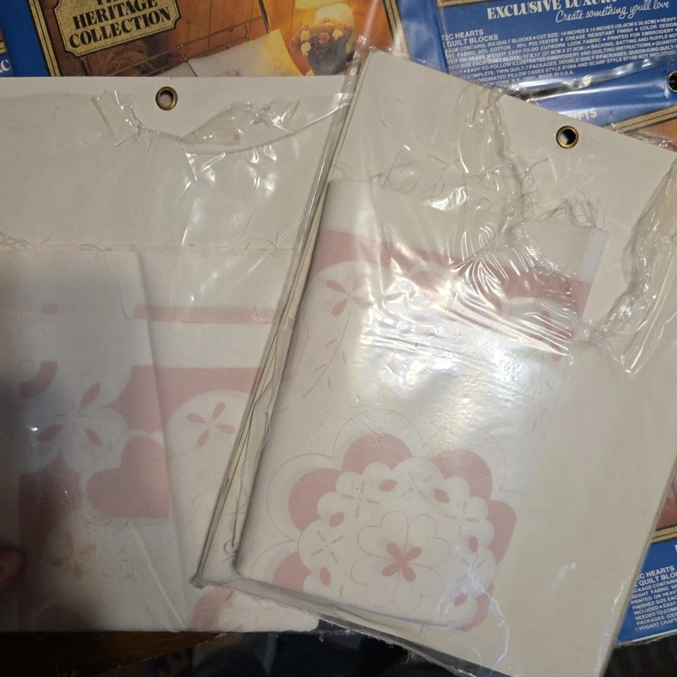 Vogart Heritage Printed "Cutwork Look" Quilt Blocks 72, 14"x14", Blocks Total - Image 4 of 4