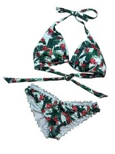 Victoria  s Secret Halter Push-Up Bikini Top  Bottom Set Multi NWT Top Size L/M