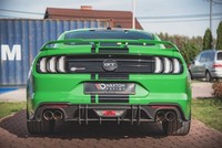 Heckansatz Diffusor Passend FüR Ford Mustang Gt Mk6 Fl Roter Kern
