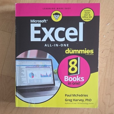 Microsoft Excel All-In-One for Dummies Paperback Paul McFedries Greg Harvey