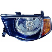 Scheinwerfer Links Passend FüR Mitsubishi L200 Baujahr 06-10 H4 Orange