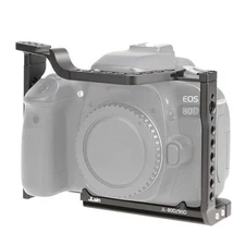 Camera Video Cage Shooting Handle Cage With Cold Shoe For Canon 70D 80D 90D