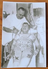 Doc Forbes Bernard Kobel Traditional Tattoo Photo B W Vintage Tattooed Woman