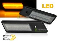 Paar Blinker Repeater BMW 5Er E34 1988 Bis 1995 Chrom Led Dynamic