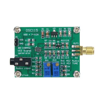 OSC115 88-108MHz VCO Signal Generator Module FM Audio Signal Generator RF tps