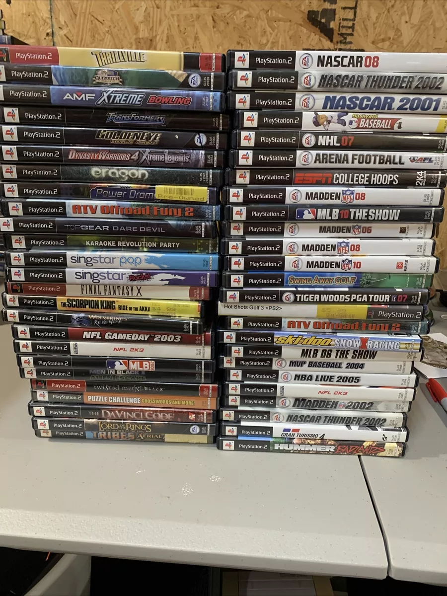 Lot of 50 Sony Playstation 2 PS2 Games Wholesale Lot Bundle