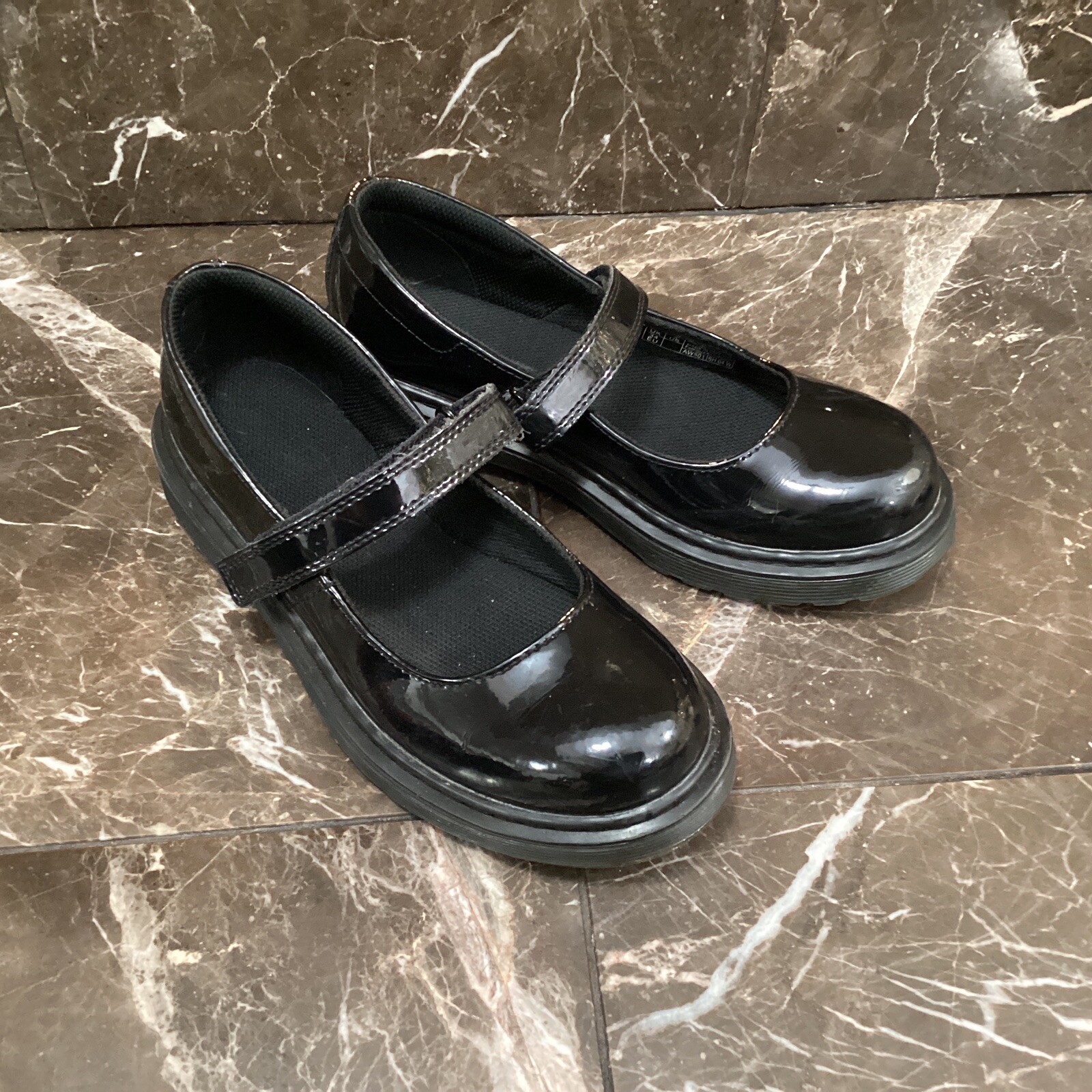 Dr Doc Marten Maccy II Black Patent Leather Mary Jane Size 3 Girls Youth |  eBay
