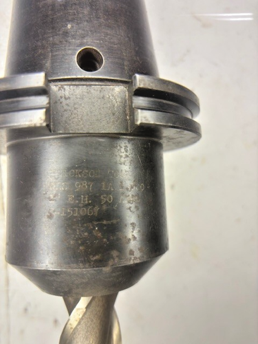 ERICKSON NMTB SHANK TAPER 50 C-151067 W/ DRILL BIT ATTACHMENT - Picture 3 of 4