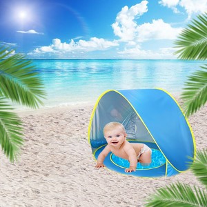 Détails Sur Tente De Plage Bébé Avec Protection Uv Bébé Abri Soleil Pour Piscine étanche