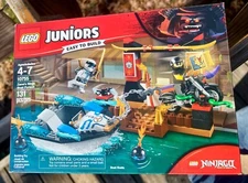 Lego Juniors Zane's Ninja Boat Pursuit 10755 Building Kit 131 Pcs Retired Set