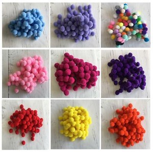 Détails Sur 3 Cm Mixte Couleur Craft Pom Pom à Faire Soi Même Pompons Feutre Boules De Noël Nez Boule De Neige Afficher Le Titre Dorigine