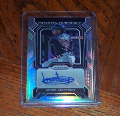 ANGEL MARTINEZ PANINI auto 自筆サイン MLB 2023 Panini Prizm Angel Martinez Potential Penmanship Autograph