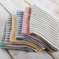 Cutlery Textured Dishcloths Cotton Polyester Blend Kitchen Dish Towels 2 Pack Mu