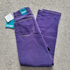 Vintage 90's Girls Jeans Size 14 Reg - Gitano - Purple And Black - New Old Stock
