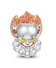 New exclusive Halloween Pennywise silver charm for jewelry bracelet