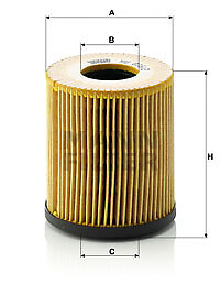 MANN-FILTER HU 816/2 X ÖLFILTER FÜR FIAT JEEP MINI