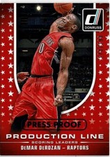 2014 Donruss DeMar Derozan Raptors Production Line Press Proof /199 Card No. 10