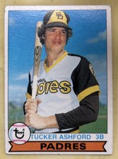 1979 Topps Tucker Ashford Baseball Card #247 Padres Third Base Low-Grade