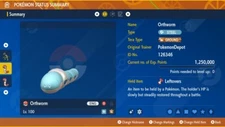 6IV Shiny Orthworm Pokemon Scarlet and Violet *SAME DAY*