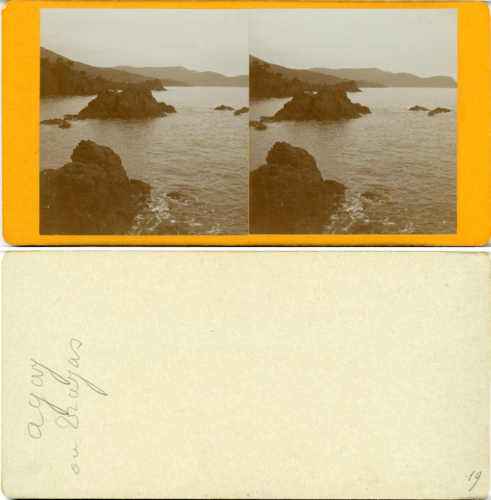 Stéréo, près de Saint-Raphaël, Agay ou Trayas Vintage albumen stereo card,   - Afbeelding 1 van 1