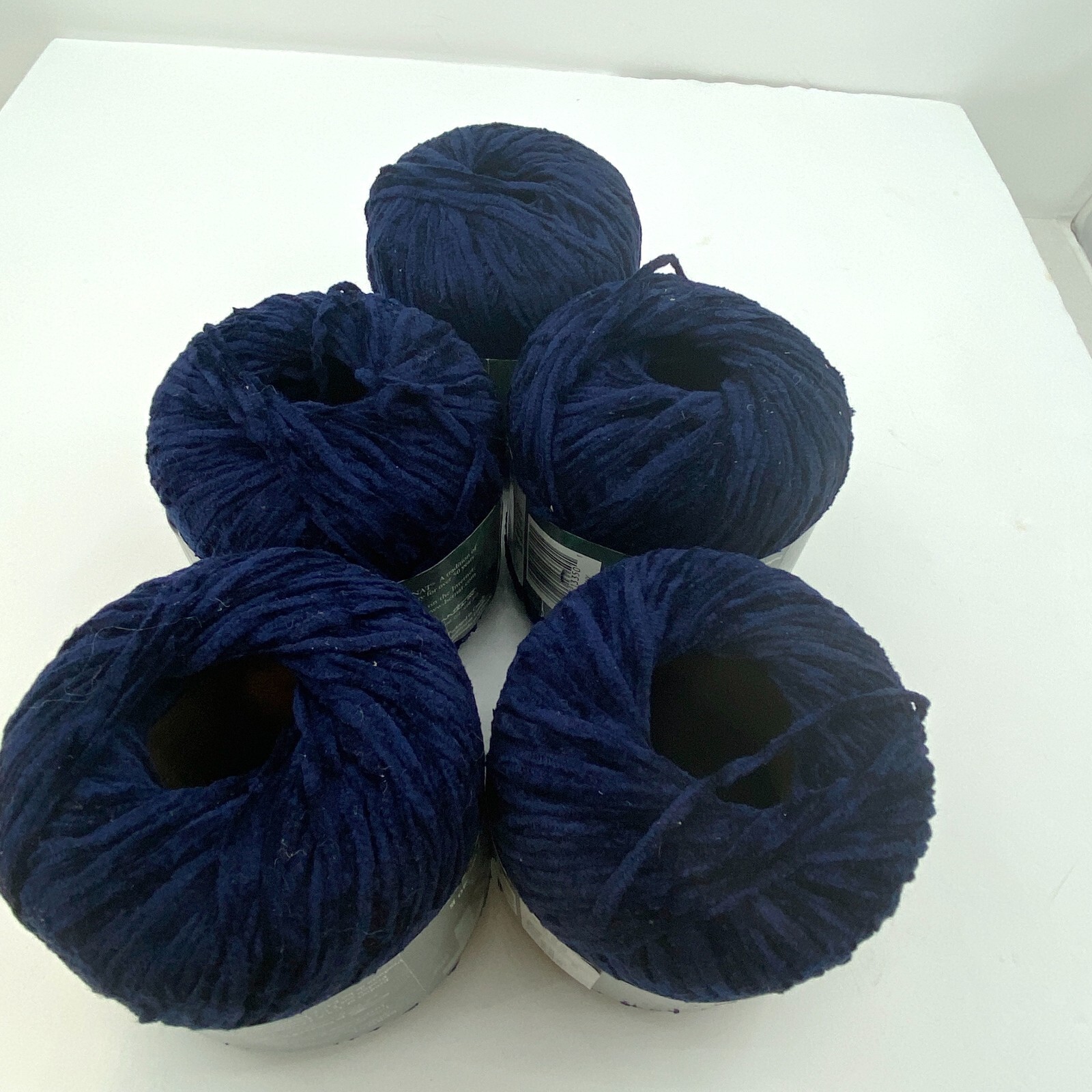 Bernat Chenille Yarn Ultra Soft. Frosted Blue or French Vanilla 1