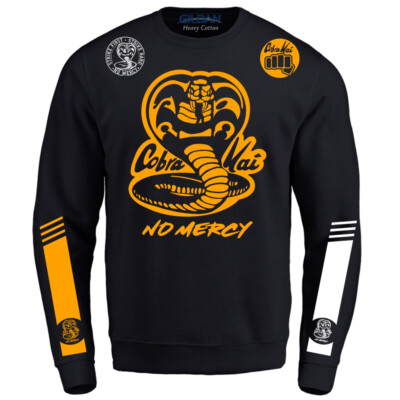 Team Cobra Kai No Mercy Karate Kid mma ufc Adult Crewneck Sweatshirt  Sweater - Main Image