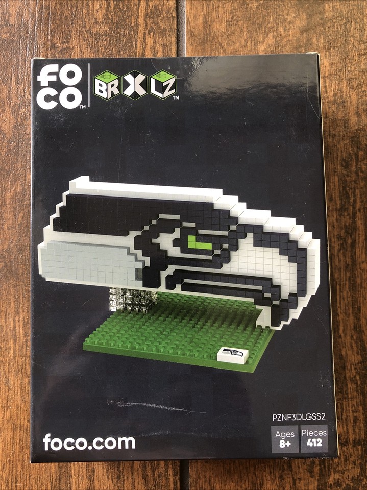 Puzzle 3D BRXLZ Seattle Seahawks – Logo D'équipe, 382 Pièces, Neuf