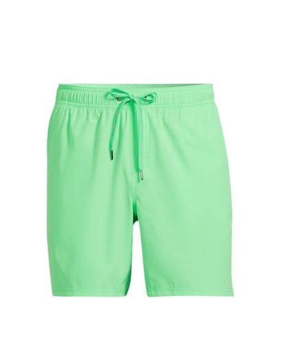 NWT George Men's Swim Trunks 7” Swim Shorts Green Lined Sz Small 28 - 30