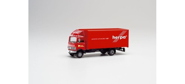 "Herpa 311755 Mercedes-Benz 813 Koffer-Lkw \"Herpa Motorsport, Modell 1:87 (H0)"-image