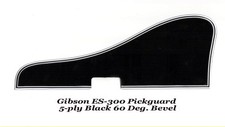 ES-300 Pickguard 5-Black with Bracket  Mounts for 1950-52 Gibson Project NEW