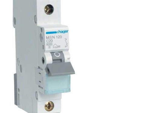 Hager MINIATURE CIRCUIT BREAKER 6kA 230VAC, C-Curve, 1 Pole - 20A, 25A Or 32A - Picture 4 of 4