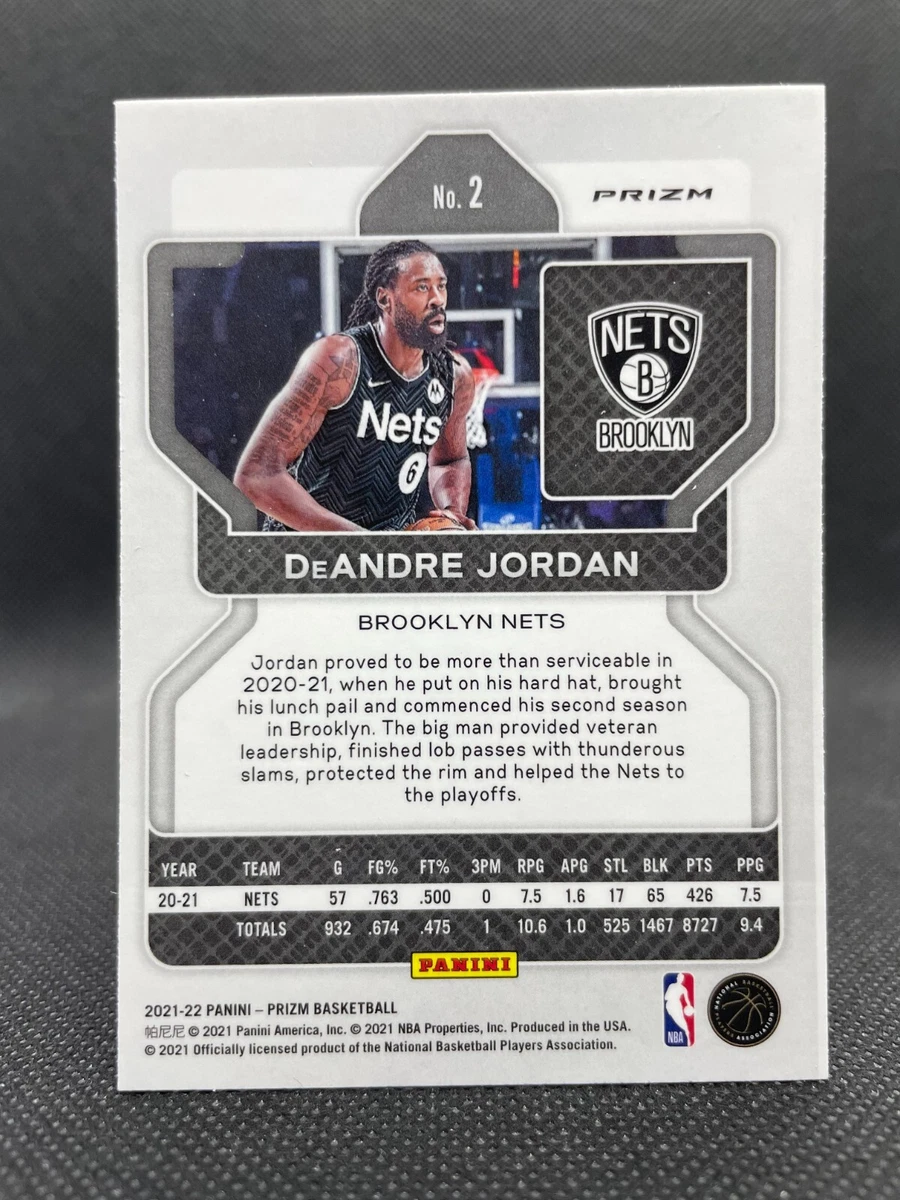 DEANDRE JORDAN 2021 PANINI PRIZM PURPLE WAVE PRIZM PARALLEL CARD