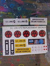 G.I. JOE ATV Reproduction Stickers
