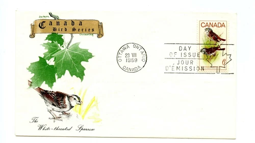 Canada FDC #496 Jackson Chickering Cachet Birds Sparrow UA 1969 98-1