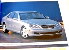 2003 mercedes s55 amg s600 s500 s430 owners sales brochure new original
