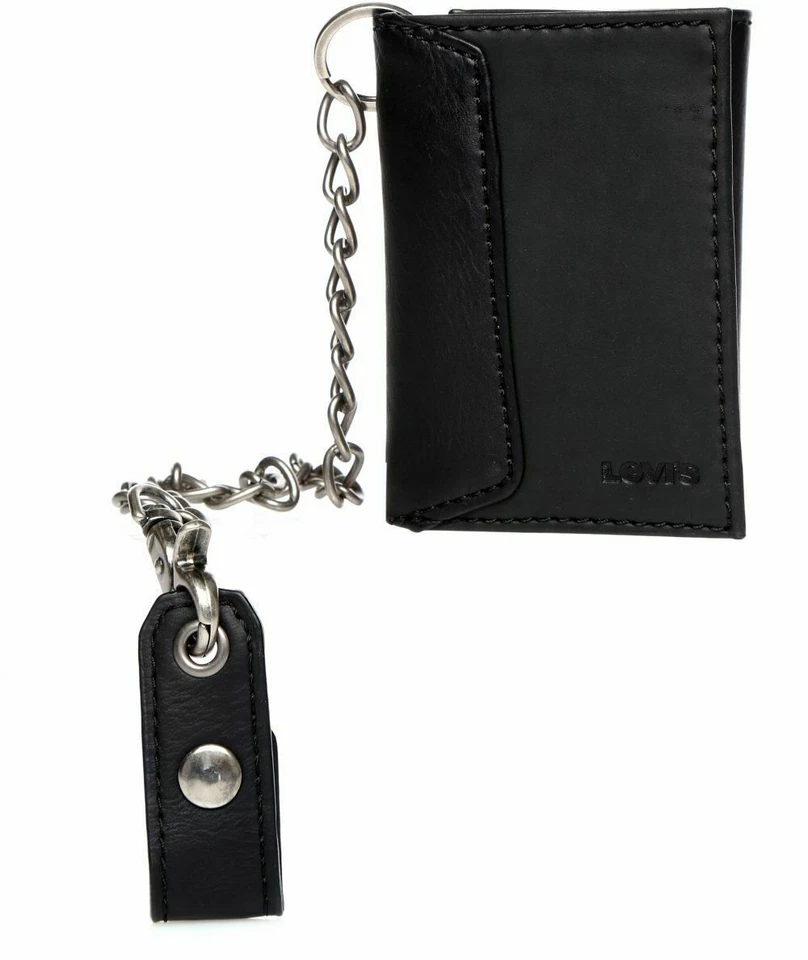 Cartera triple de cadena de identificación de tarjeta de crédito con bloqueo RFID para hombre Levi's Foto 4 de 4