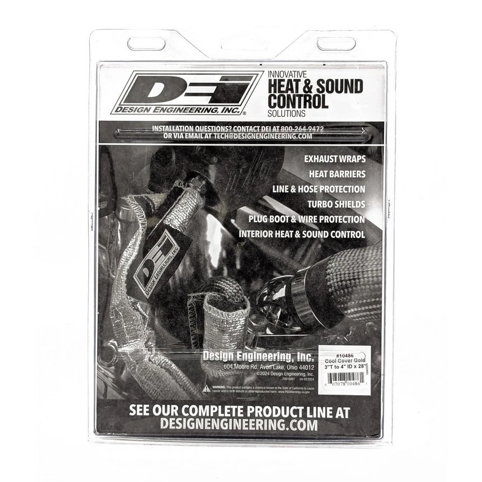 Design Engineering Cool Cover Gold 14x28in*DEI 10486 Cool Cover GOLD Air-Tube Co - Image 2 of 4