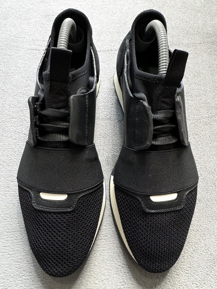 Genuine Authentic Black Balenciaga Race Runner Trainers UK EU