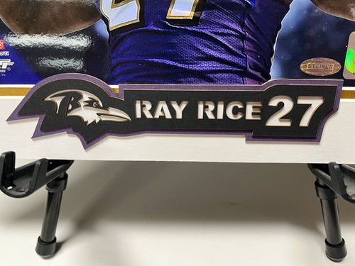 Ray Rice Baltimore Ravens foto firmata e stuoia personalizzata con certificato di autenticità - Foto 3 di 7