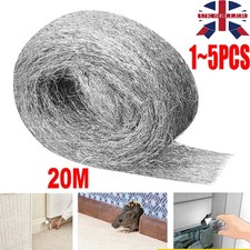 20M Steel Wire Wool Roll Top Quality For Rats Mice Gap Blocker Smoothing Sanding