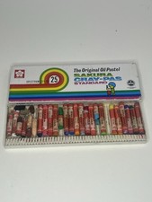 VTG Sakura Cray-Pas Oil Pastels 25 Sticks No 51540 Art Set Pastels Some Used