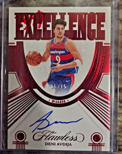 2021-22 Panini Flawless - Excellence Signatures Deni Avdija.  Red 15/15!