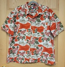 Tommy Hilfiger Mens Hawaiian Shirt Size XXL Short Sleeve Resort Island Vacation