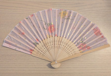 Light Pink Floral Folding Hand Fan